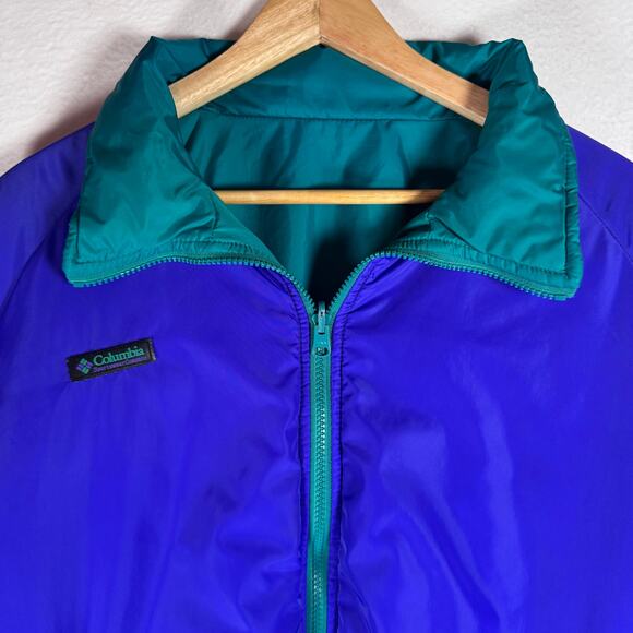 Vintage 1990s Columbia Mens’s Sportswear Reversible Puffer Jacket Retro XL - Picture 6 of 14